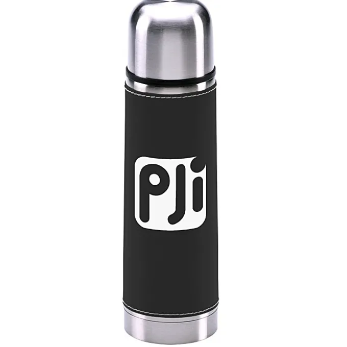 Leatherette Vacuum Bottle - 16 oz. - Screen