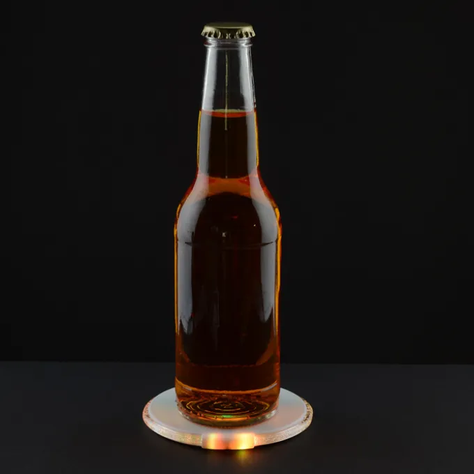 LED Coaster with Bottle Opener