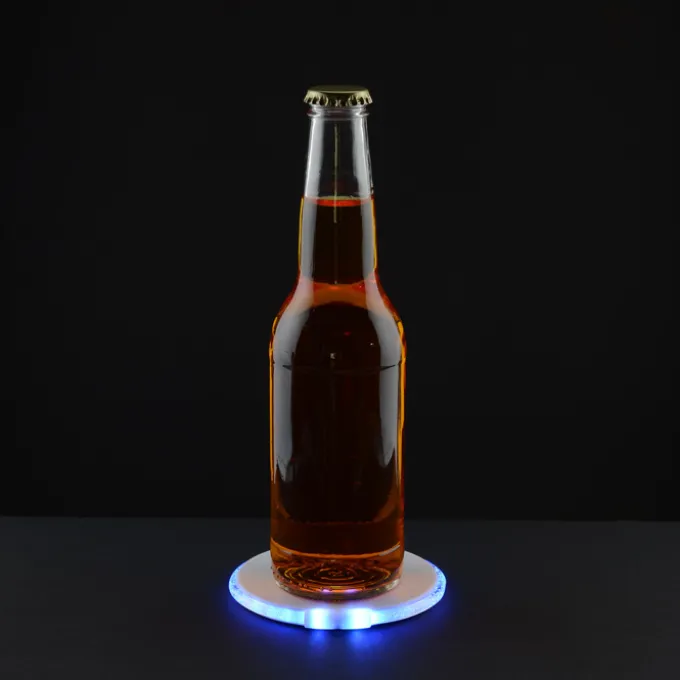 LED Coaster with Bottle Opener