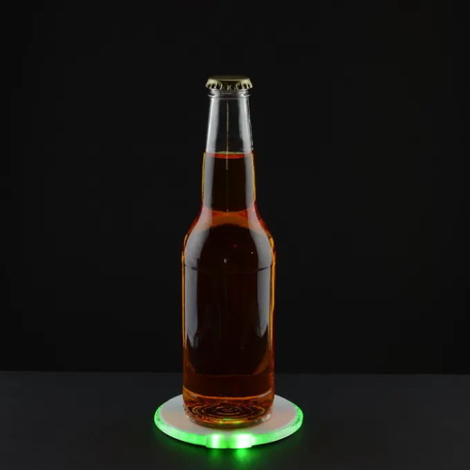 LED Coaster with Bottle Opener