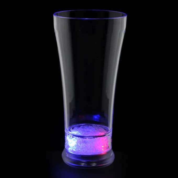 LED Pilsner Cup - 14 oz. - Red, White & Blue - 24 hr
