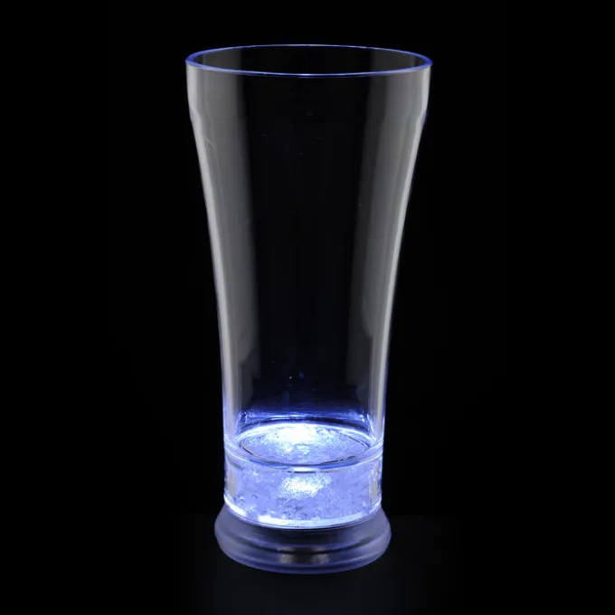 LED Pilsner Cup - 14 oz. - Red, White & Blue - 24 hr