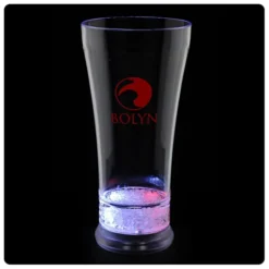LED Pilsner Cup - 14 oz. - Red, White & Blue - 24 hr