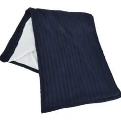 Leeman Cable Knit Sherpa Blanket
