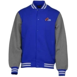 Letterman Fleece Sweatshirt Jacket - Men's