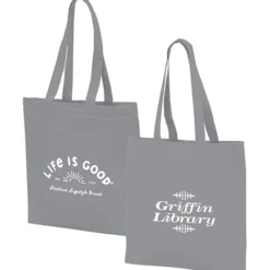 Life is Good Color Cotton Sheeting Tote - Sun