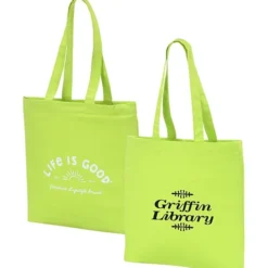 Life is Good Color Cotton Sheeting Tote - Sun