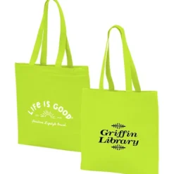 Life is Good Color Cotton Sheeting Tote - Sun