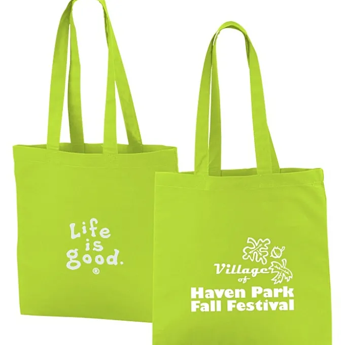 Life is Good Color Cotton Sheeting Tote - LIG