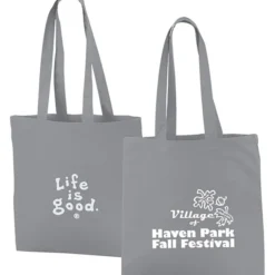 Life is Good Color Cotton Sheeting Tote - LIG
