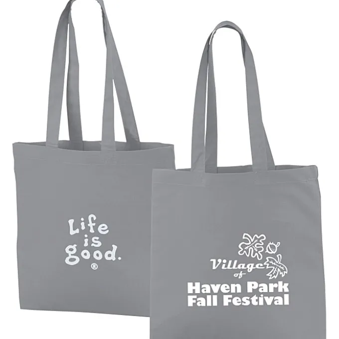 Life is Good Color Cotton Sheeting Tote - LIG