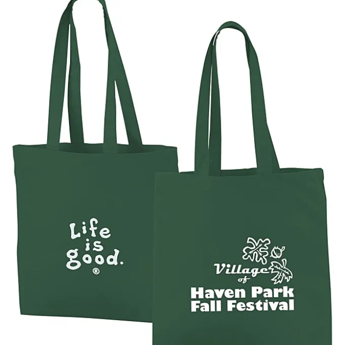 Life is Good Color Cotton Sheeting Tote - LIG
