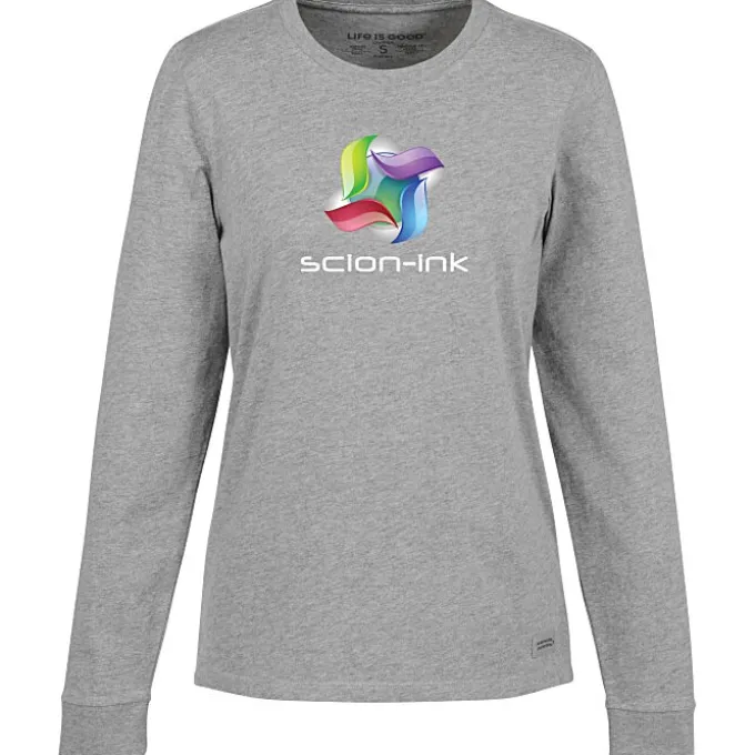Life is Good Crusher Long Sleeve Tee - Ladies' - Full Color