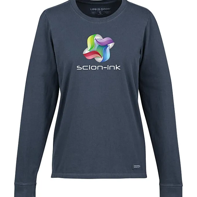 Life is Good Crusher Long Sleeve Tee - Ladies' - Full Color