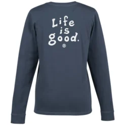 Life is Good Crusher Long Sleeve Tee - Ladies' - Full Color - LIG