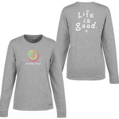 Life is Good Crusher Long Sleeve Tee - Ladies' - Full Color - LIG