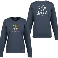 Life is Good Crusher Long Sleeve Tee - Ladies' - Full Color - LIG