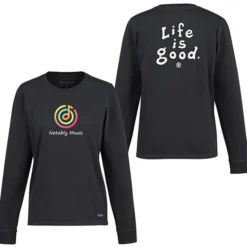 Life is Good Crusher Long Sleeve Tee - Ladies' - Full Color - LIG