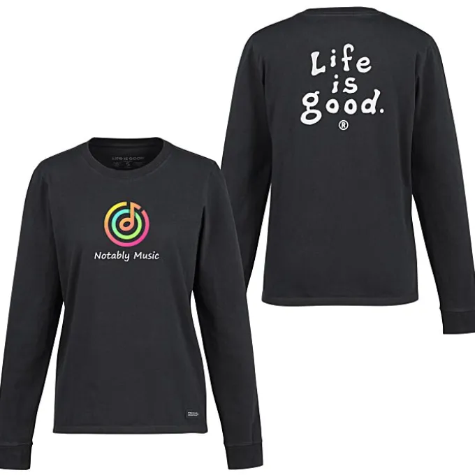 Life is Good Crusher Long Sleeve Tee - Ladies' - Full Color - LIG
