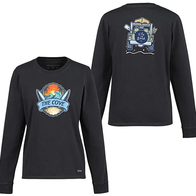Life is Good Crusher Long Sleeve Tee - Ladies' - Full Color - 4WD