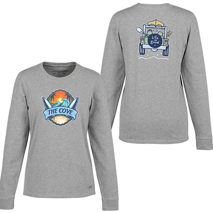 Life is Good Crusher Long Sleeve Tee - Ladies' - Full Color - 4WD