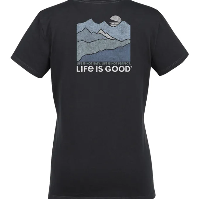 Life is Good Crusher Tee - Ladies' - Full Color - Colors - Mountains