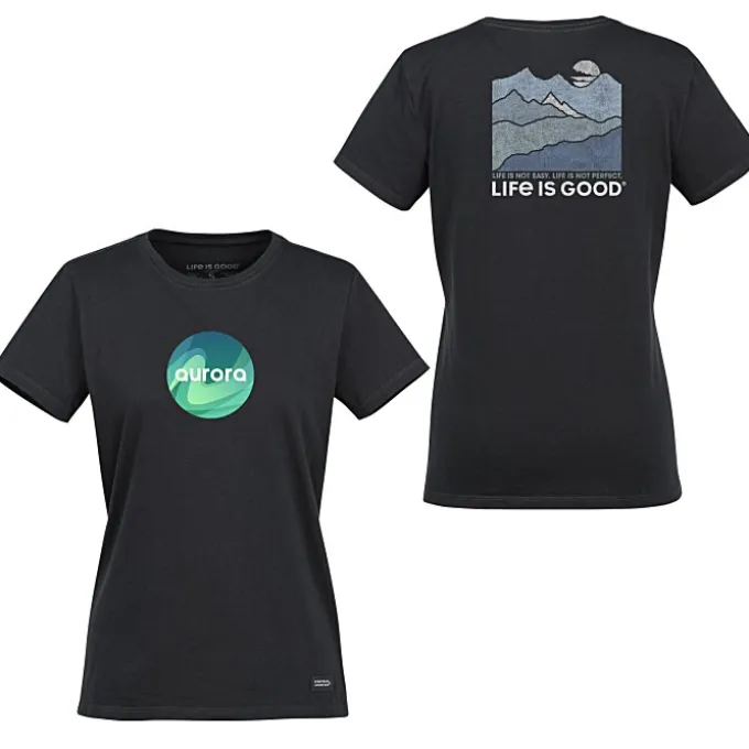 Life is Good Crusher Tee - Ladies' - Full Color - Colors - Mountains