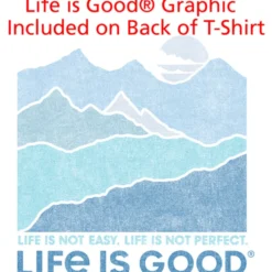 Life is Good Crusher Tee - Ladies' - Full Color - White - Mountains