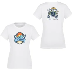 Life is Good Crusher Tee - Ladies' - Full Color - White - 4WD