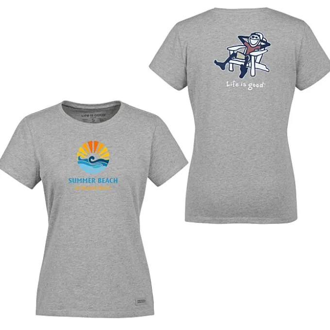 Life is Good Crusher Tee - Ladies' - Full Color - Colors - Adirondack