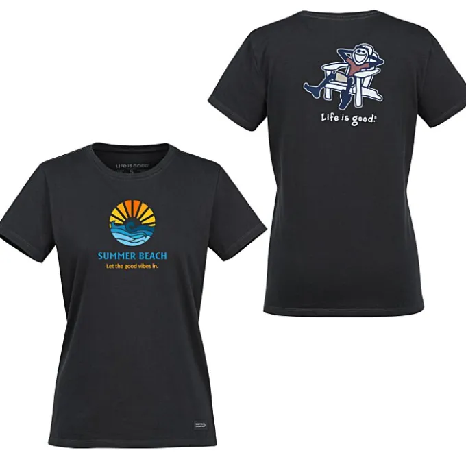 Life is Good Crusher Tee - Ladies' - Full Color - Colors - Adirondack