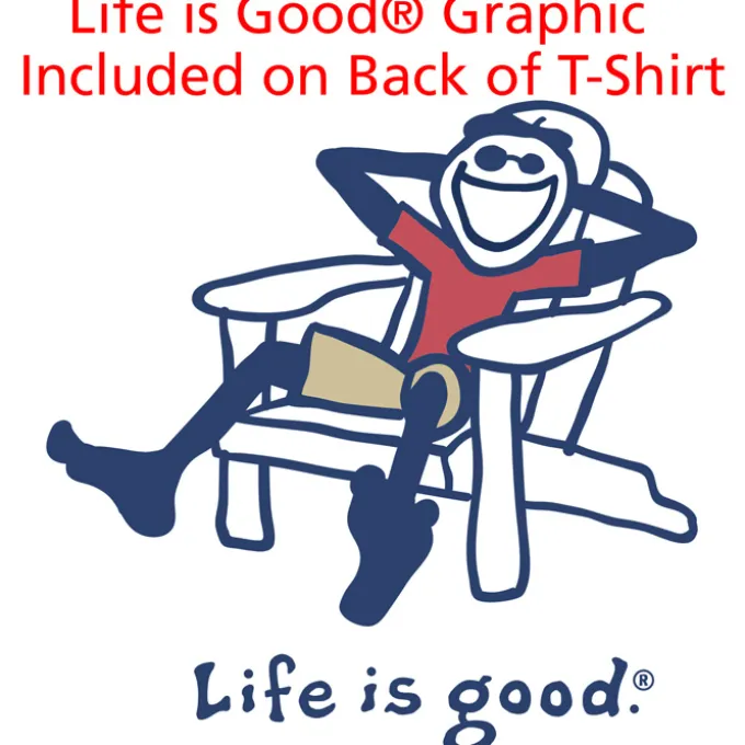 Life is Good Crusher Tee - Ladies' - Full Color - White - Adirondack
