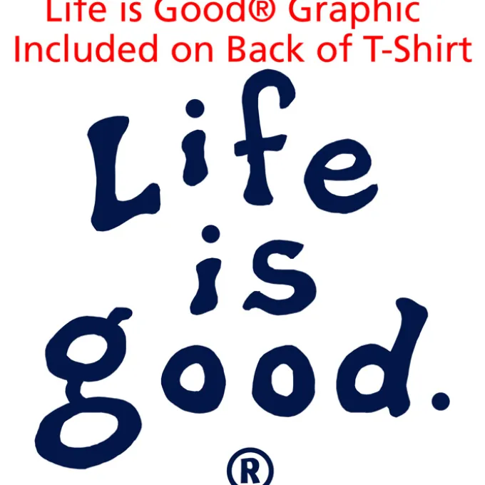 Life is Good Crusher Tee - Men's - Full Color - White - LIG