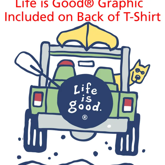 Life is Good Crusher Tee - Men's - Full Color - White - 4WD