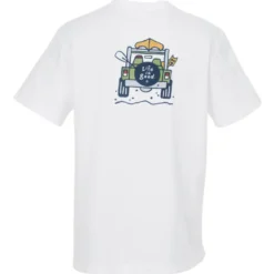 Life is Good Crusher Tee - Men's - Full Color - White - 4WD