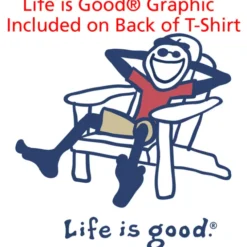 Life is Good Crusher Tee - Men's - Full Color - White - Adirondack