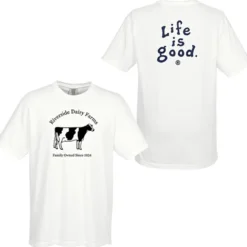 Life is Good Garment-Dyed Tee - Screen - White - LIG