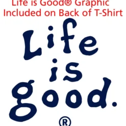 Life is Good Garment-Dyed Tee - Screen - White - LIG