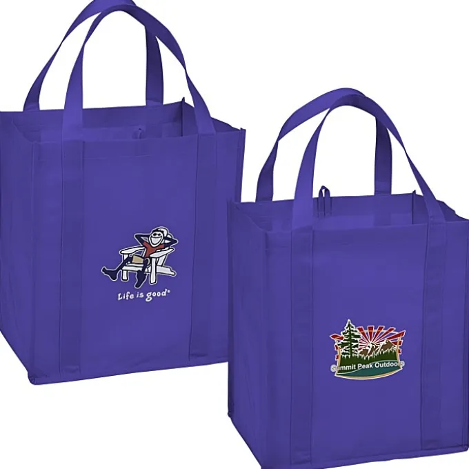 Life is Good Grocery Tote - Full Color - Adirondack