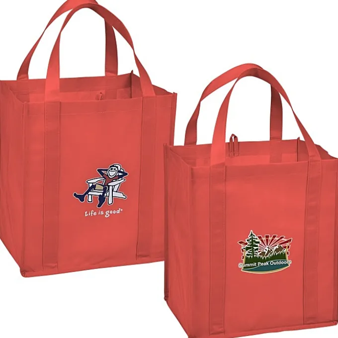 Life is Good Grocery Tote - Full Color - Adirondack