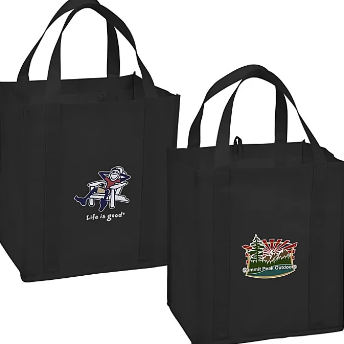 Life is Good Grocery Tote - Full Color - Adirondack
