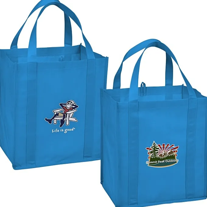 Life is Good Grocery Tote - Full Color - Adirondack