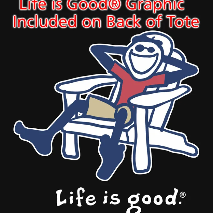 Life is Good Grocery Tote - Full Color - Adirondack