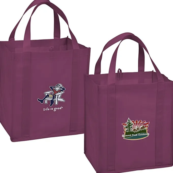 Life is Good Grocery Tote - Full Color - Adirondack