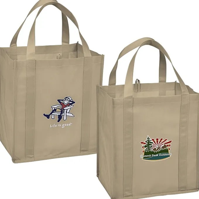 Life is Good Grocery Tote - Full Color - Adirondack