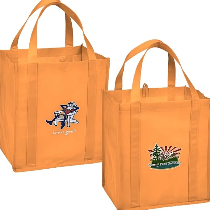 Life is Good Grocery Tote - Full Color - Adirondack