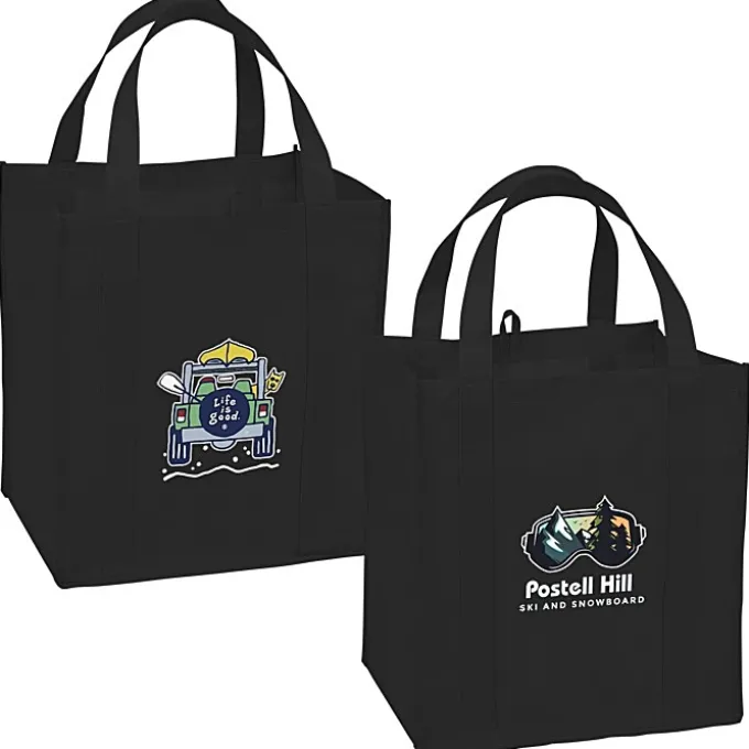 Life is Good Grocery Tote - Full Color - 4WD