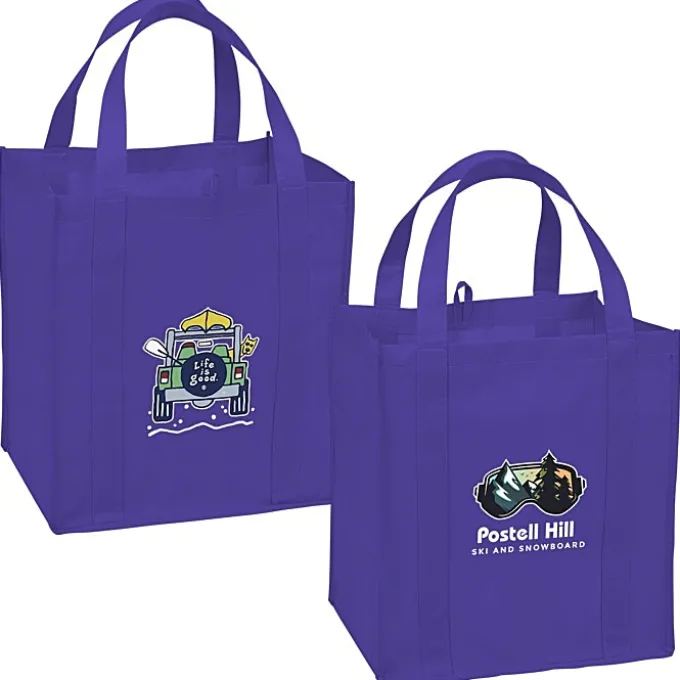 Life is Good Grocery Tote - Full Color - 4WD