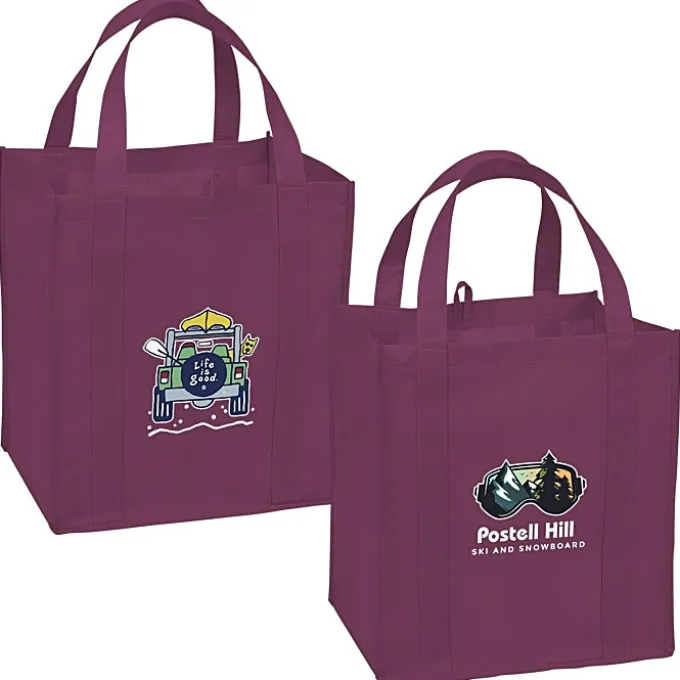 Life is Good Grocery Tote - Full Color - 4WD
