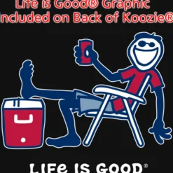 Life is Good Koozie® Can Cooler - Full Color - Cooler